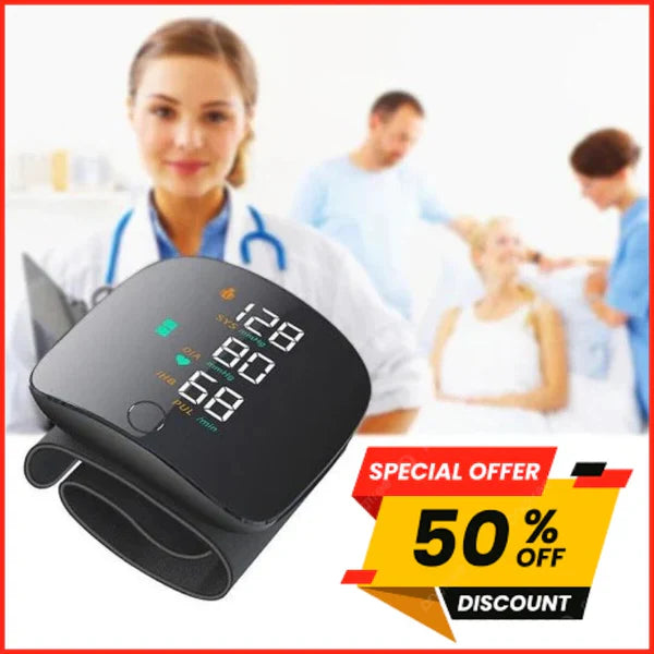 Tensiomètre de poignet portable et rechargeable avec écran LED – Précis et facile à utiliser | Sénégal